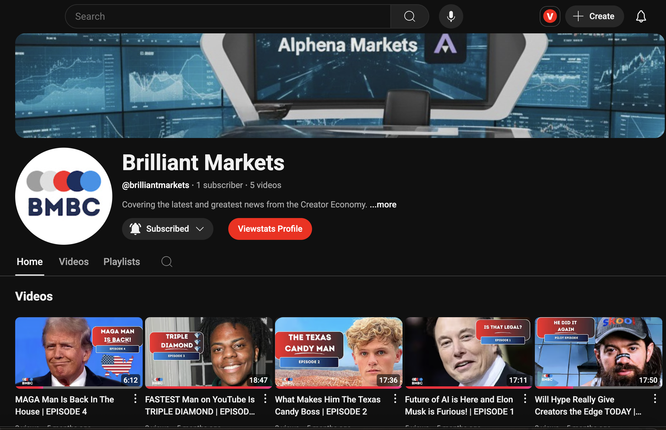 Brilliant Markets YouTube